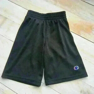 Champion Authentic Activewear Boys Mesh Black Shorts Size 5
